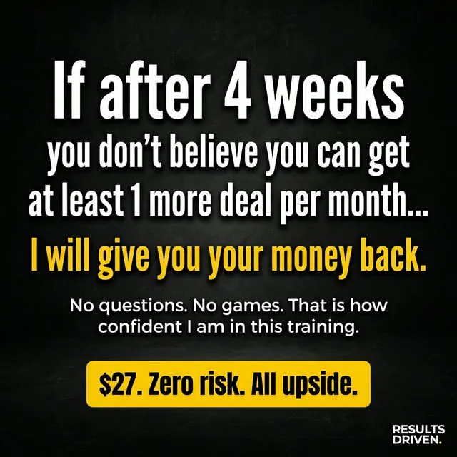 Results Driven REI ad