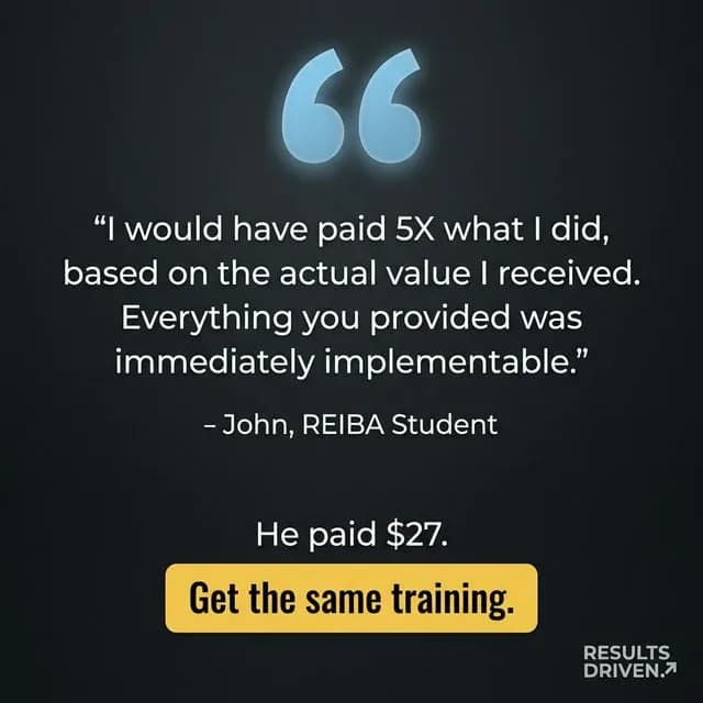 Results Driven REI ad